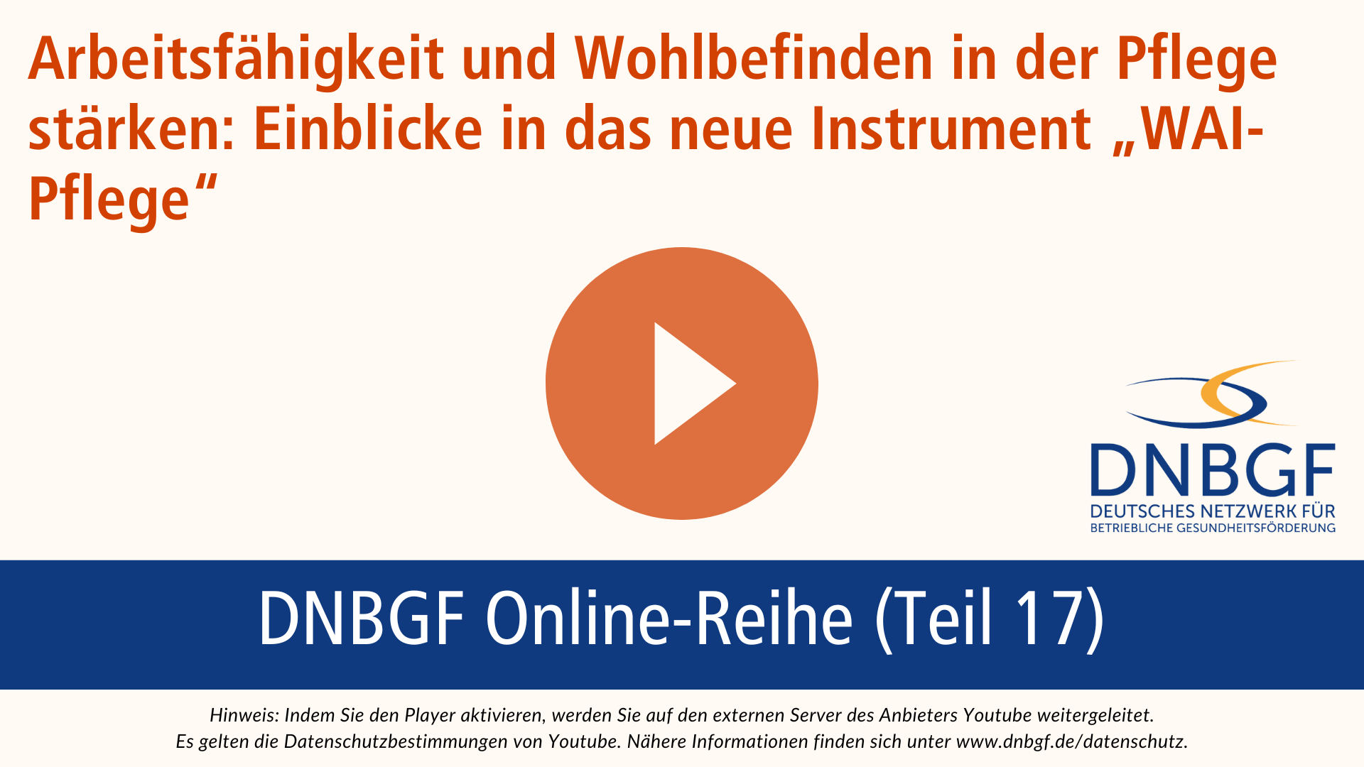 Banner Video DNBGF Online-Reihe Teil 17